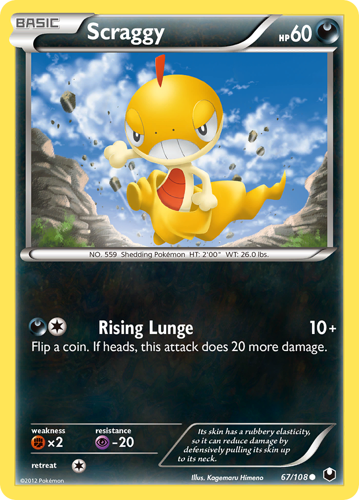Scraggy (67/108) [Black & White: Dark Explorers] | Enigma On Main