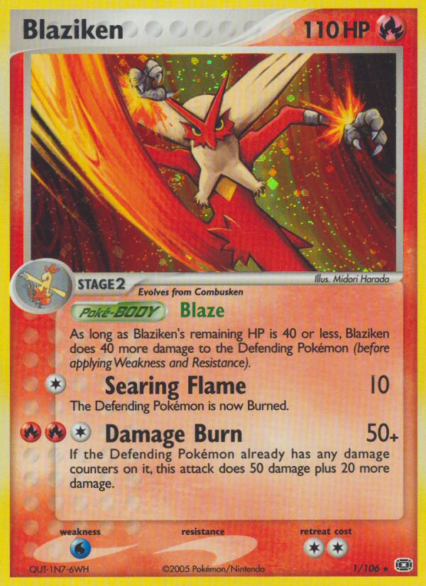 Blaziken (1/106) [EX: Emerald] | Enigma On Main