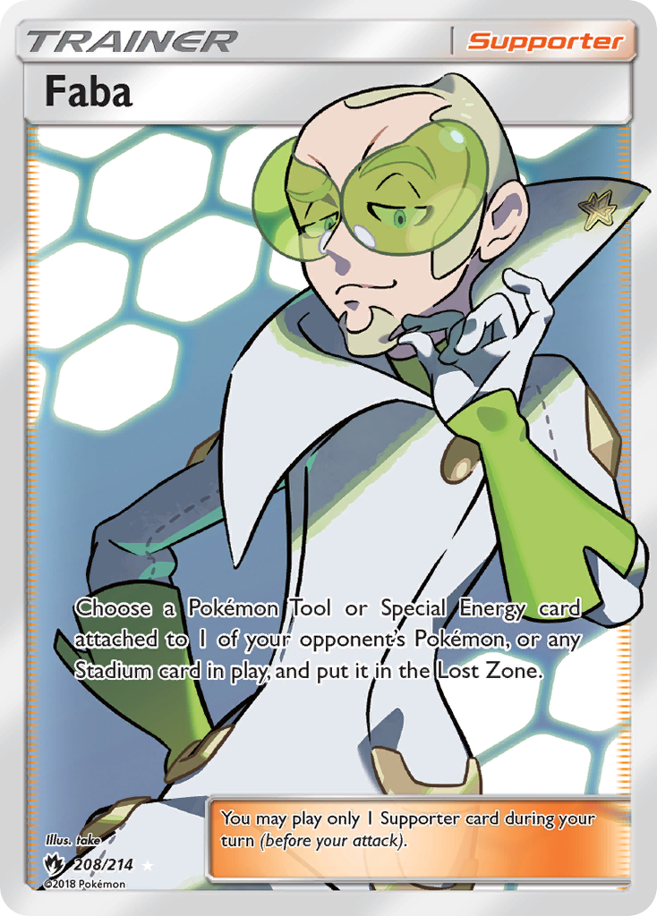 Faba (208/214) [Sun & Moon: Lost Thunder] | Enigma On Main