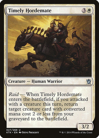 Timely Hordemate [Khans of Tarkir] | Enigma On Main