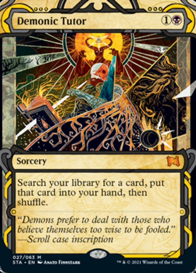 Demonic Tutor (Etched Foil) [Strixhaven Mystical Archive] | Enigma On Main