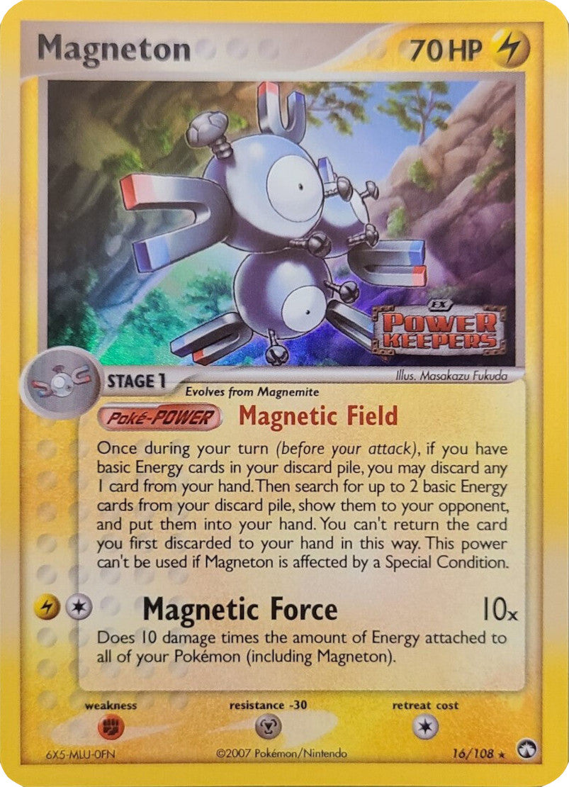 Magneton (16/108) (Stamped) [EX: Power Keepers] | Enigma On Main