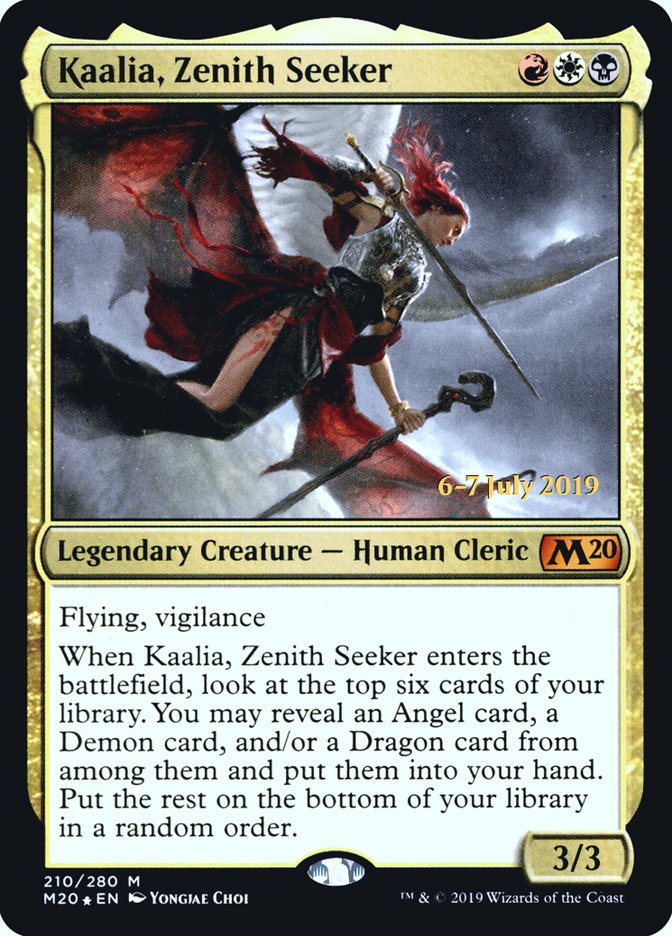 Kaalia, Zenith Seeker  [Core Set 2020 Prerelease Promos] | Enigma On Main