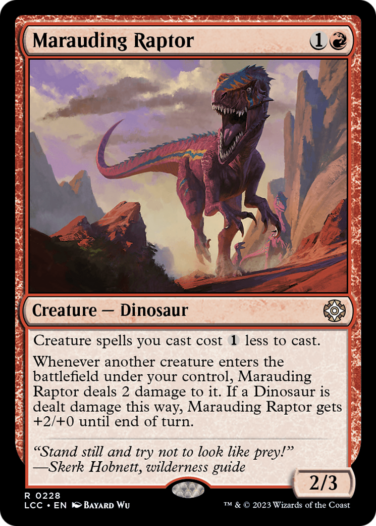 Marauding Raptor [The Lost Caverns of Ixalan Commander] | Enigma On Main