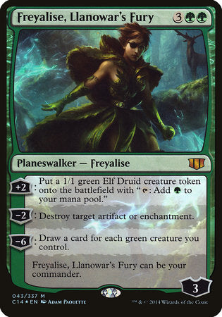 Freyalise, Llanowar's Fury (Commander 2014) [Commander 2014 Oversized] | Enigma On Main