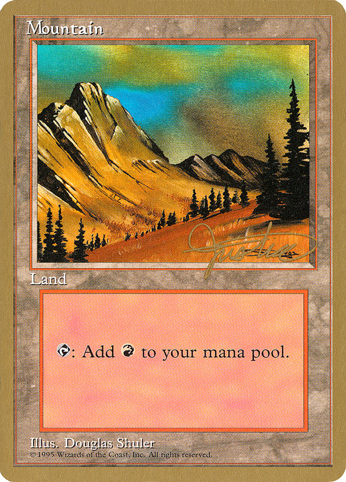 Mountain (mj375) (Mark Justice) [Pro Tour Collector Set] | Enigma On Main