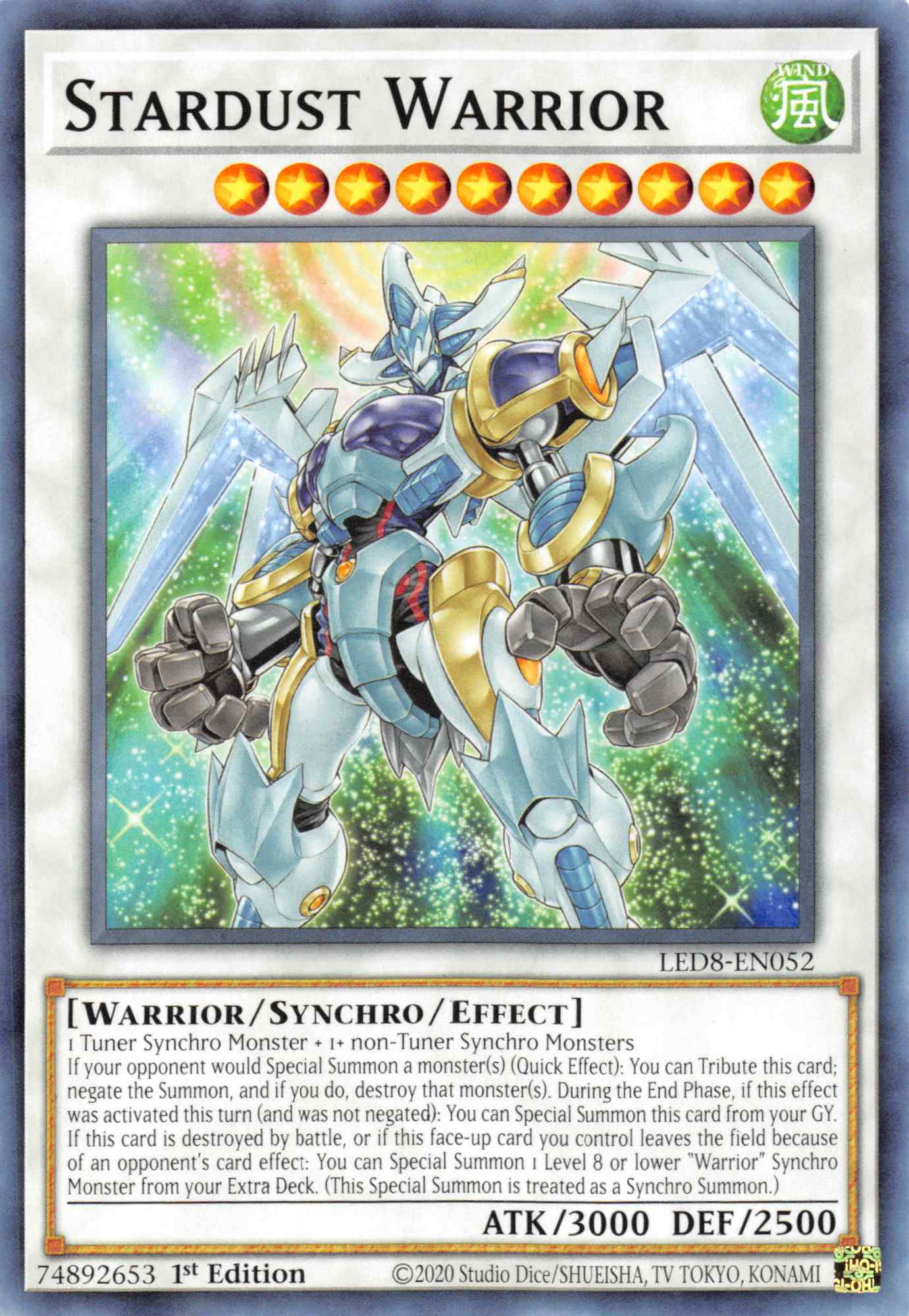 Stardust Warrior [LED8-EN052] Common | Enigma On Main