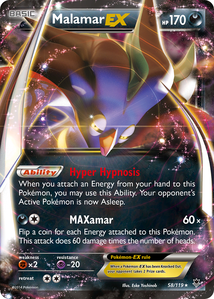 Malamar EX (58/119) [XY: Phantom Forces] | Enigma On Main