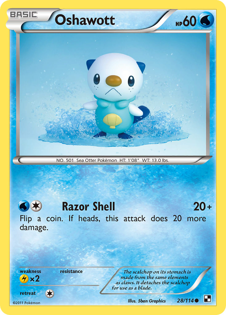 Oshawott (28/114) [Black & White: Base Set] | Enigma On Main