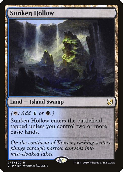 Sunken Hollow [Commander 2019] | Enigma On Main