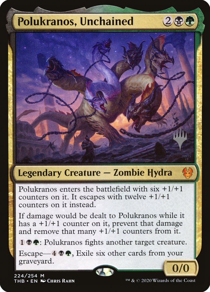 Polukranos, Unchained (Promo Pack) [Theros Beyond Death Promos] | Enigma On Main