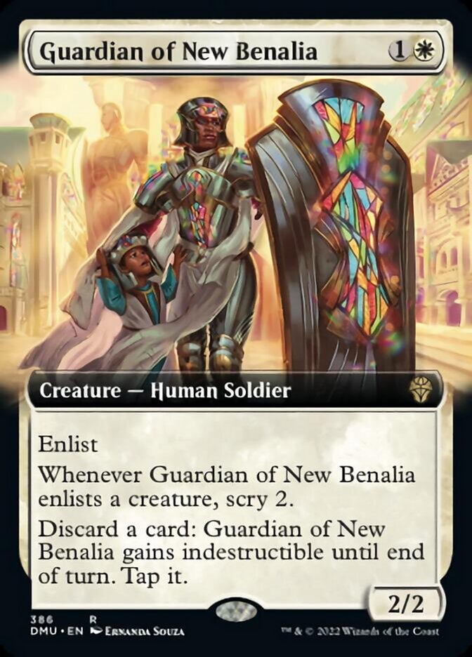 Guardian of New Benalia (Extended Art) [Dominaria United] | Enigma On Main