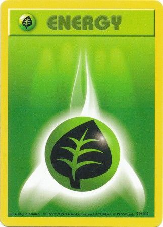 Grass Energy (99/102) [Base Set Shadowless Unlimited] | Enigma On Main