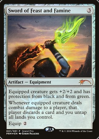 Sword of Feast and Famine [Grand Prix Promos] | Enigma On Main