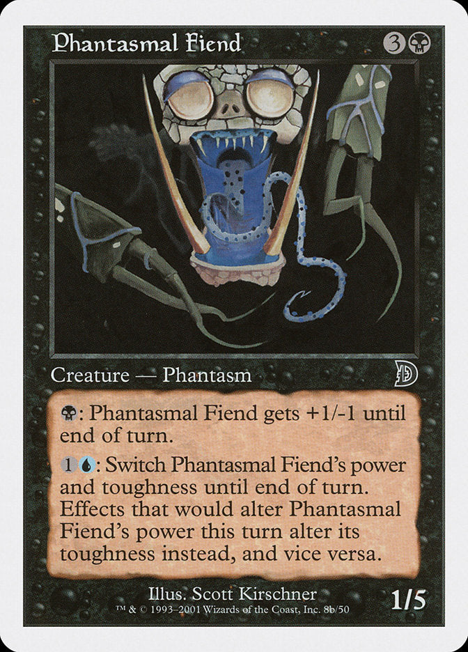 Phantasmal Fiend (Black Background) [Deckmasters] | Enigma On Main