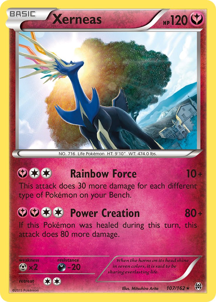 Xerneas (107/162) (Cosmos Holo) (Blister Exclusive) [XY: BREAKthrough] | Enigma On Main