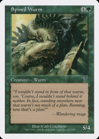 Spined Wurm [Seventh Edition] | Enigma On Main