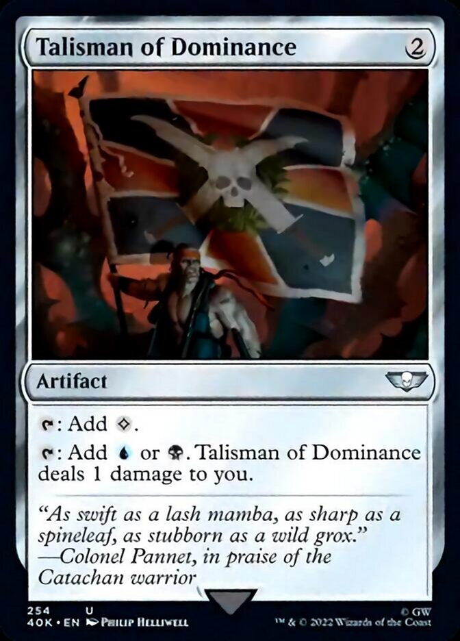 Talisman of Dominance (254) (Surge Foil) [Universes Beyond: Warhammer 40,000] | Enigma On Main