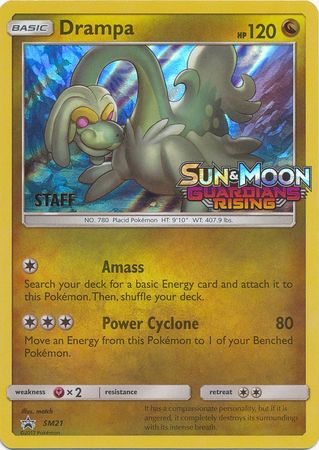 Drampa (SM21) (Staff Prerelease Promo) [Sun & Moon: Black Star Promos] | Enigma On Main