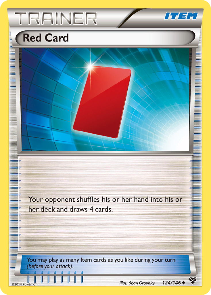 Red Card (124/146) [XY: Base Set] | Enigma On Main