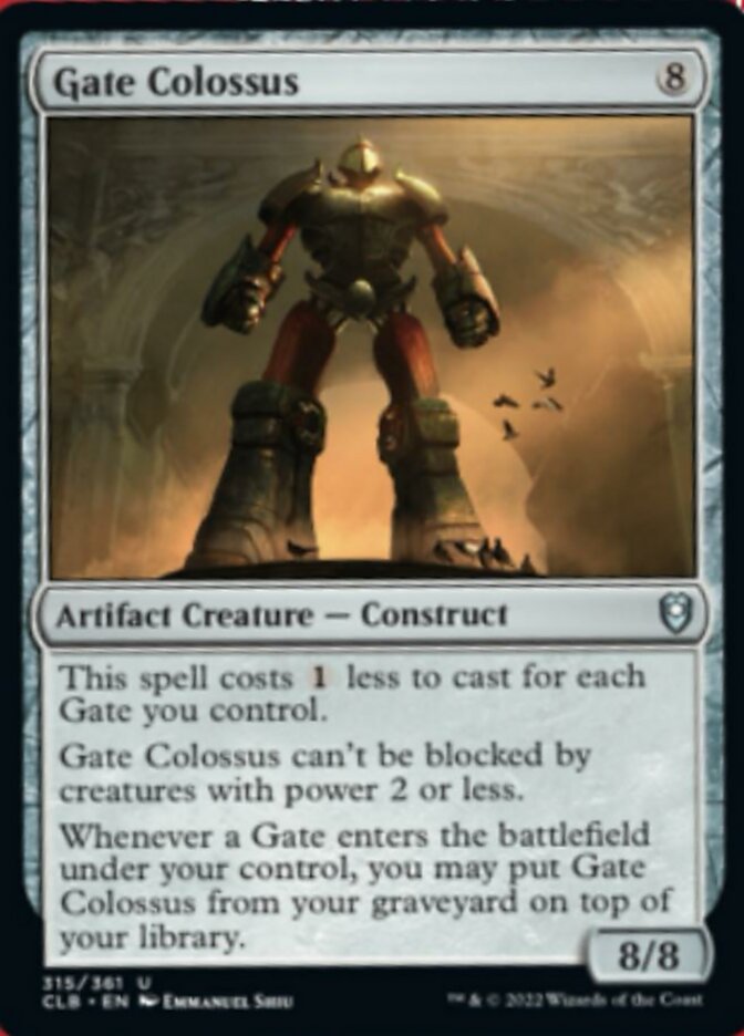 Gate Colossus [Commander Legends: Battle for Baldur's Gate] | Enigma On Main