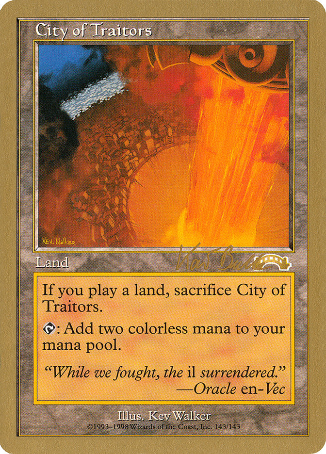 City of Traitors (Kai Budde) [World Championship Decks 1999] | Enigma On Main