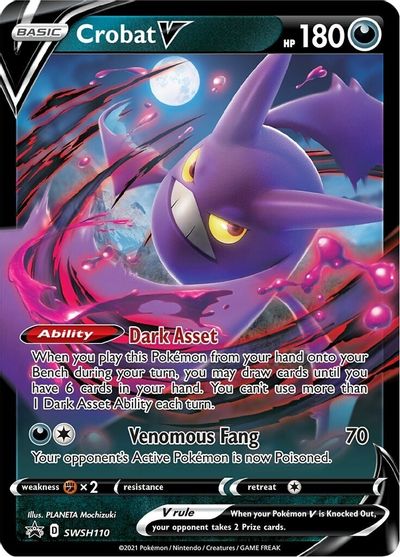 Crobat V (SWSH110) [Sword & Shield: Black Star Promos] | Enigma On Main