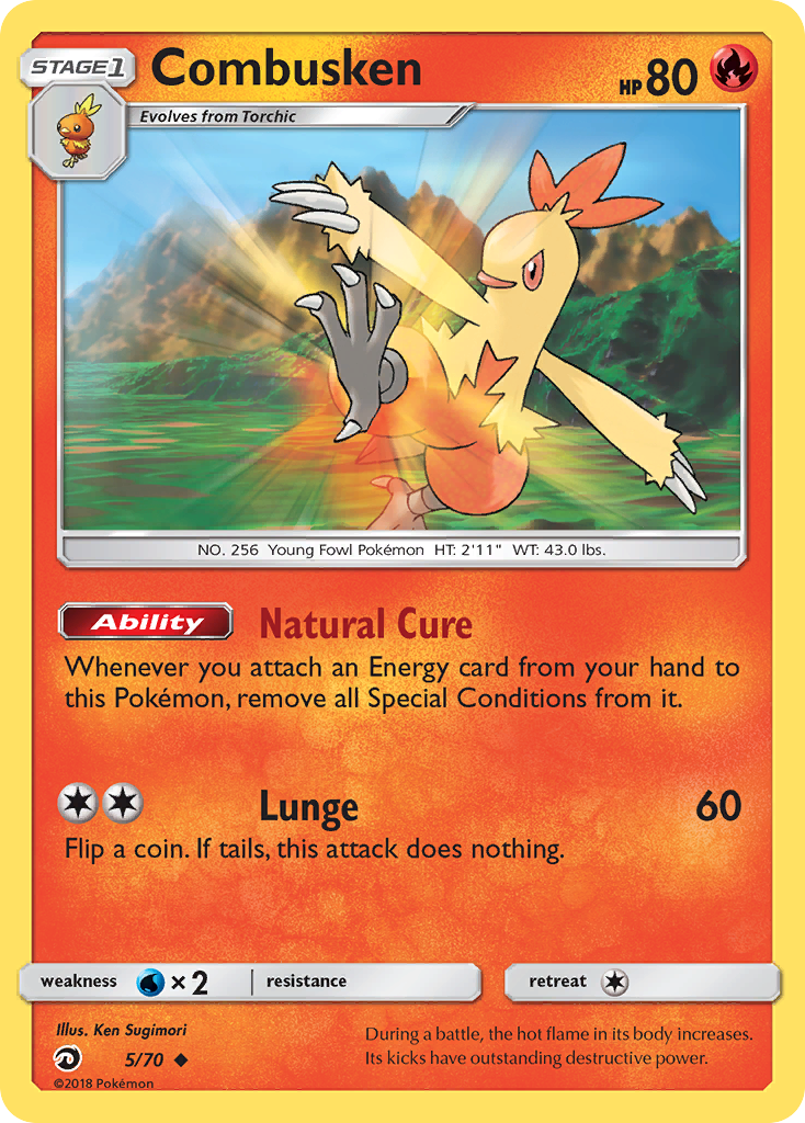 Combusken (5/70) [Sun & Moon: Dragon Majesty] | Enigma On Main