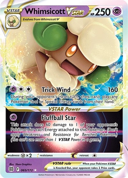 Whimsicott VSTAR (065/172) [Sword & Shield: Brilliant Stars] | Enigma On Main