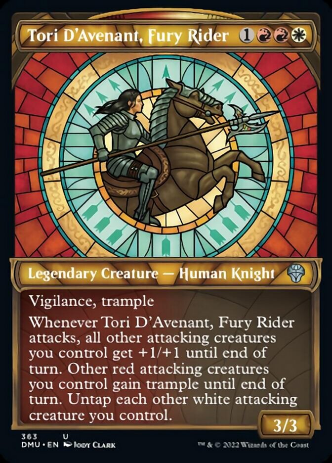 Tori D'Avenant, Fury Rider (Showcase Textured) [Dominaria United] | Enigma On Main