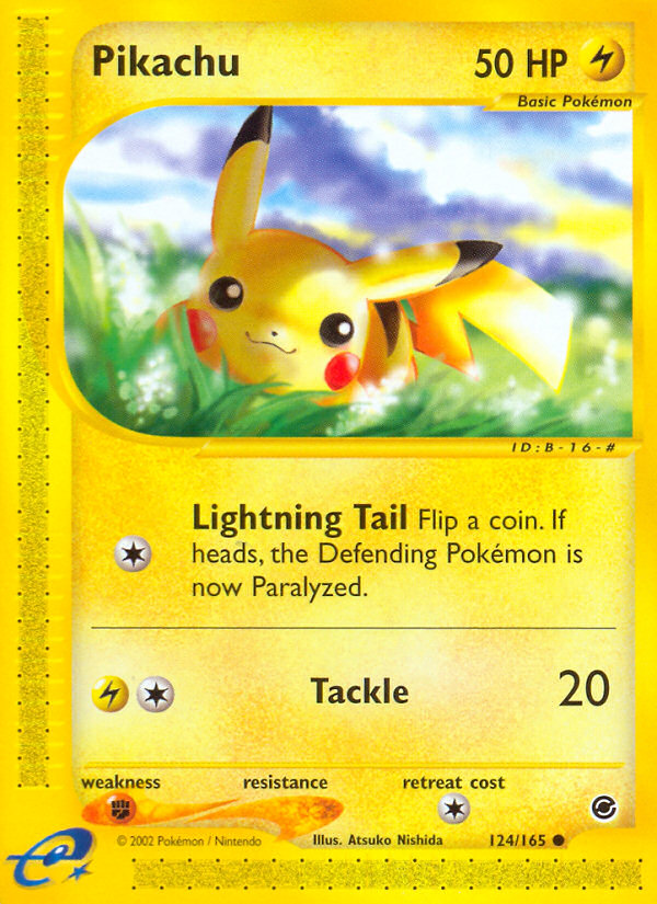 Pikachu (124/165) [Expedition: Base Set] | Enigma On Main