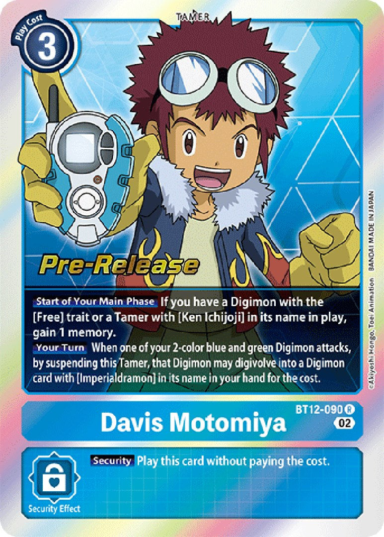 Davis Motomiya [BT12-090] [Across Time Pre-Release Cards] | Enigma On Main