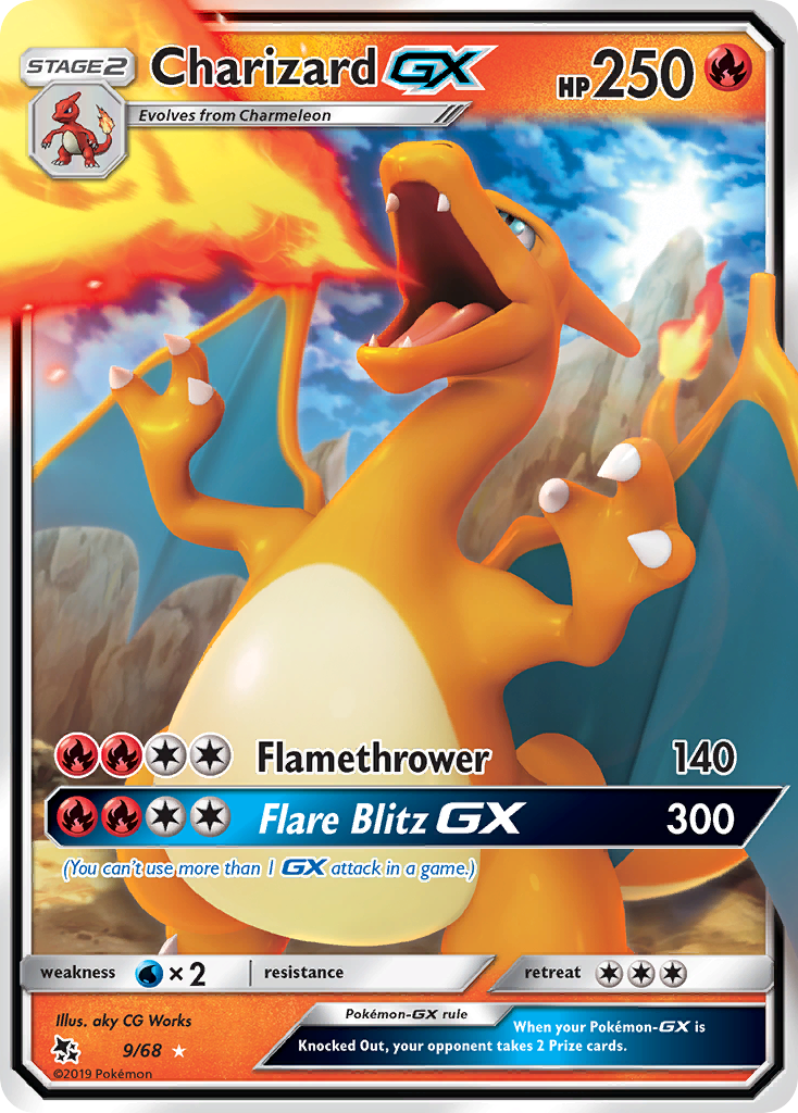 Charizard GX (9/68) [Sun & Moon: Hidden Fates] | Enigma On Main