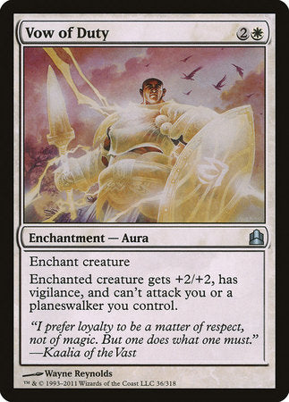 Vow of Duty [Commander 2011] | Enigma On Main