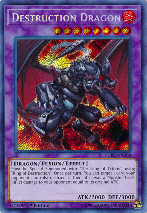 Destruction Dragon [LCKC-EN108] Secret Rare | Enigma On Main