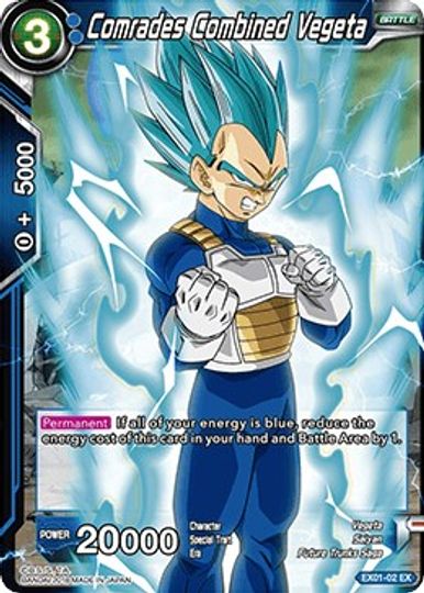 Comrades Combined Vegeta (EX01-02) [Mighty Heroes] | Enigma On Main