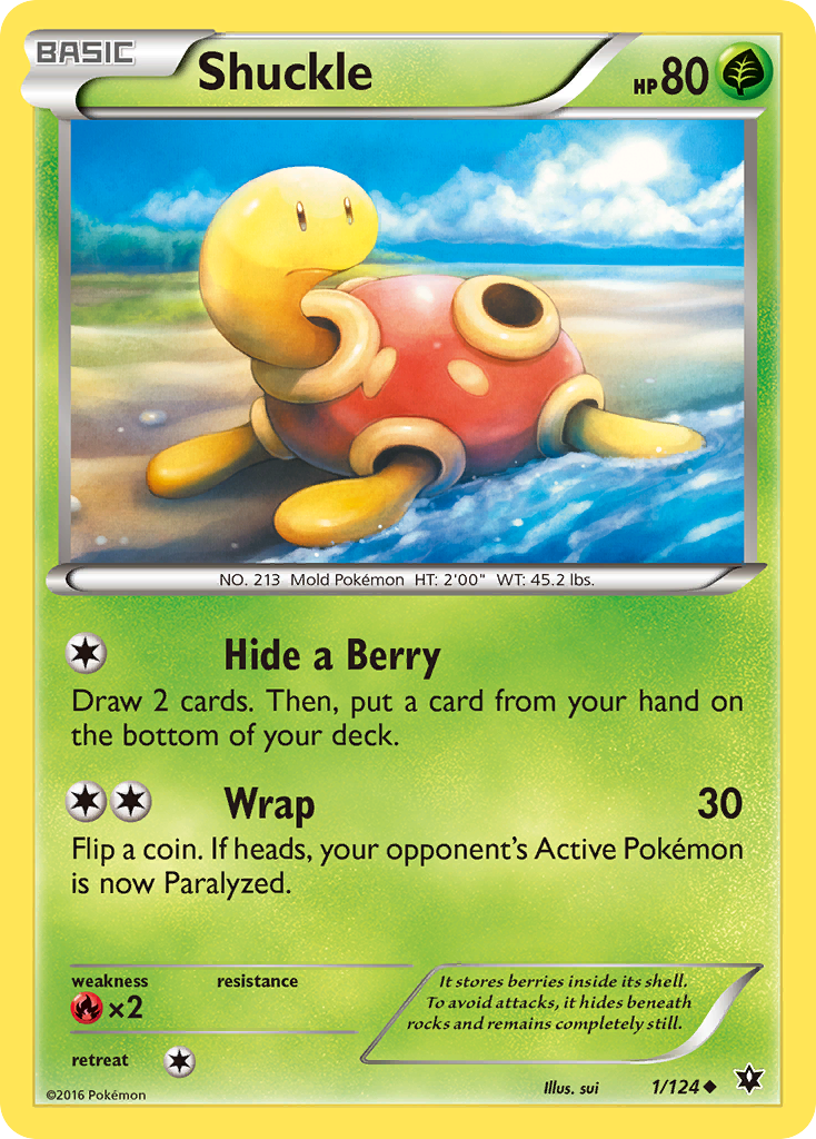 Shuckle (1/124) [XY: Fates Collide] | Enigma On Main