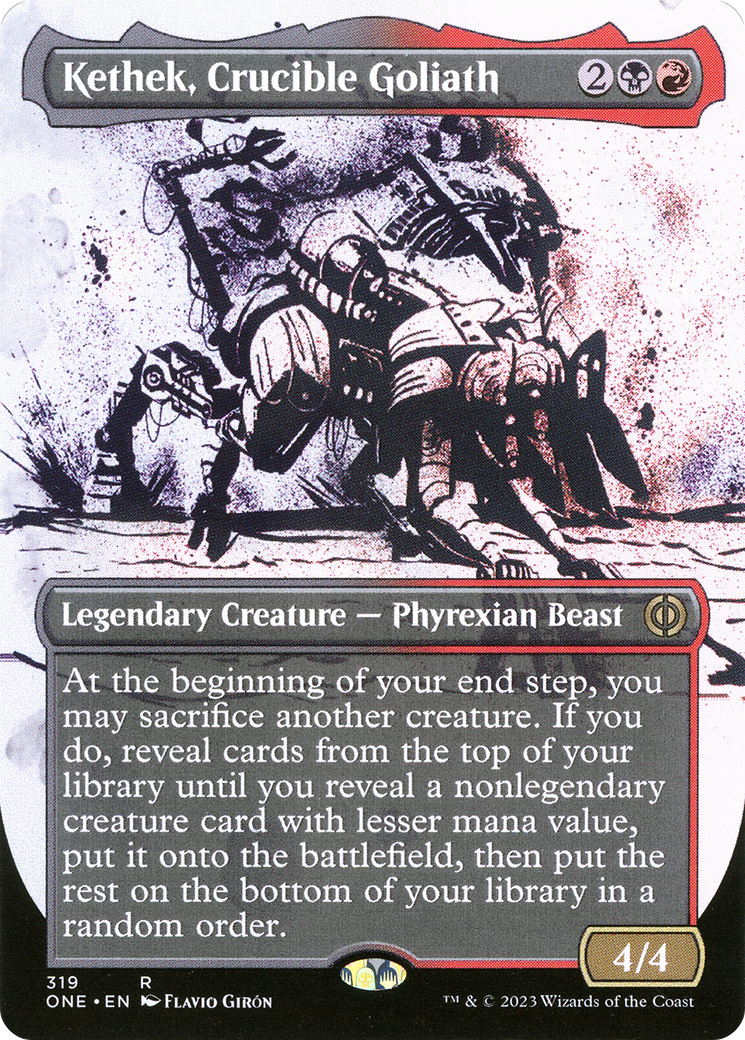 Kethek, Crucible Goliath (Borderless Ichor) [Phyrexia: All Will Be One] | Enigma On Main