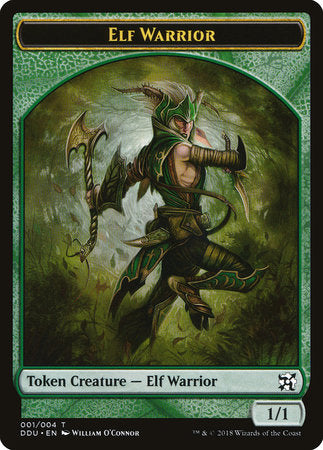 Elf Warrior Token [Duel Decks: Elves vs. Inventors Tokens] | Enigma On Main