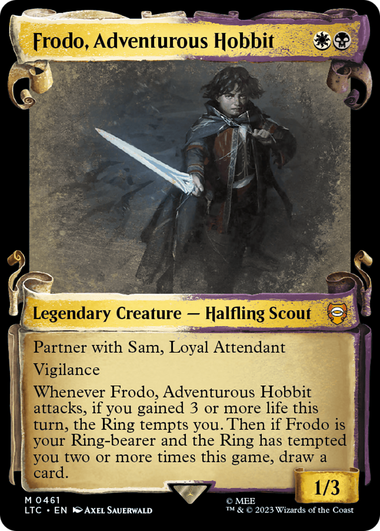 Frodo, Adventurous Hobbit [The Lord of the Rings: Tales of Middle-Earth Commander Showcase Scrolls] | Enigma On Main