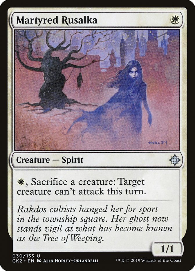 Martyred Rusalka [Ravnica Allegiance Guild Kit] | Enigma On Main