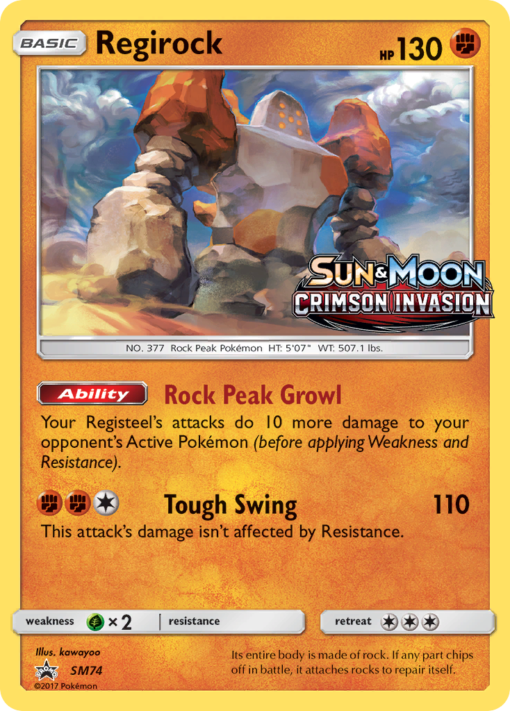 Regirock (SM74) [Sun & Moon: Black Star Promos] | Enigma On Main