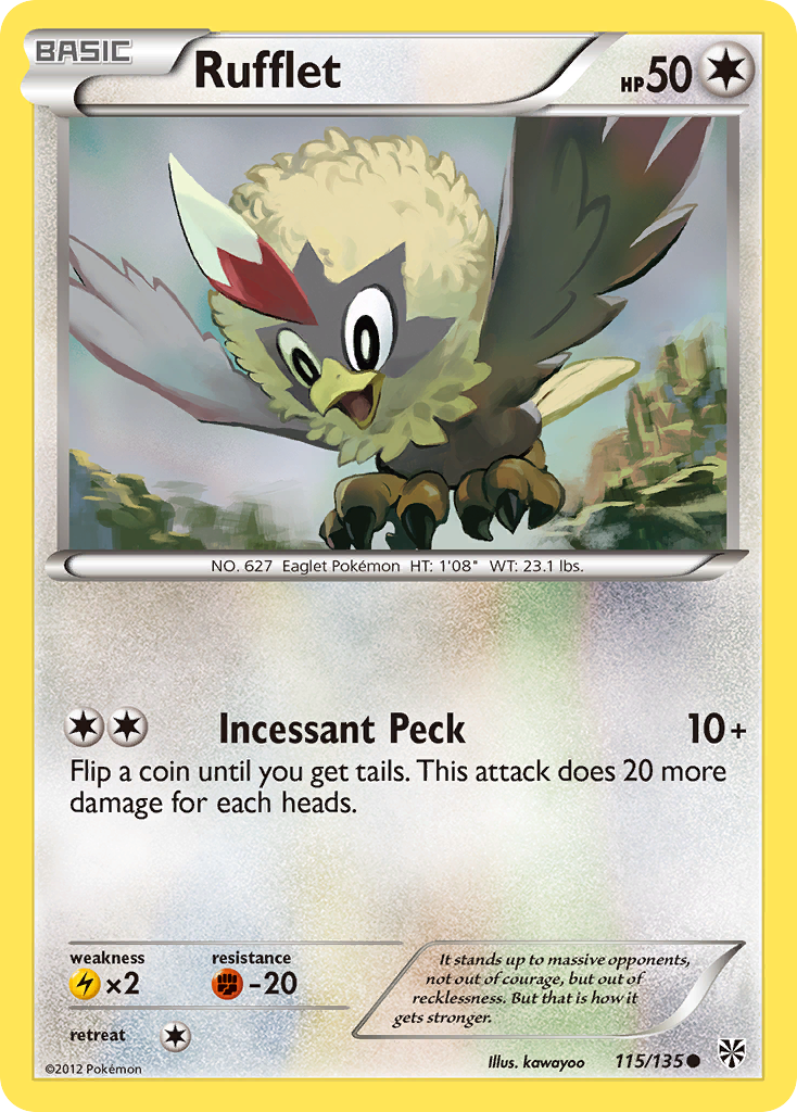 Rufflet (115/135) [Black & White: Plasma Storm] | Enigma On Main