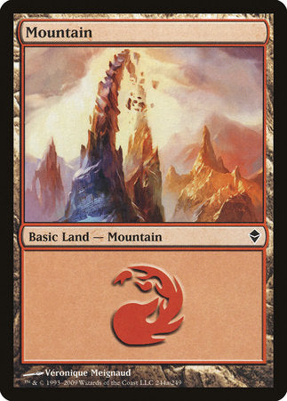 Mountain (244a) [Zendikar] | Enigma On Main