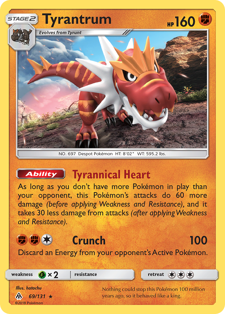 Tyrantrum (69/131) [Sun & Moon: Forbidden Light] | Enigma On Main