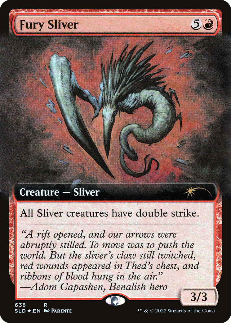 Fury Sliver (Extended Art) [Secret Lair Drop Promos] | Enigma On Main