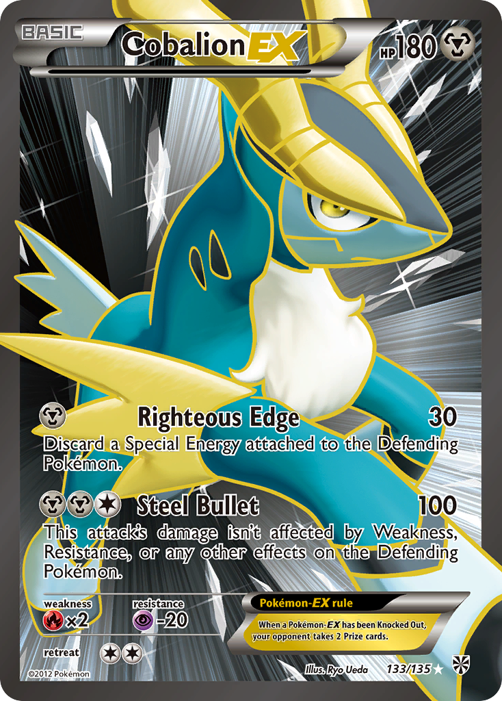 Cobalion EX (133/135) [Black & White: Plasma Storm] | Enigma On Main