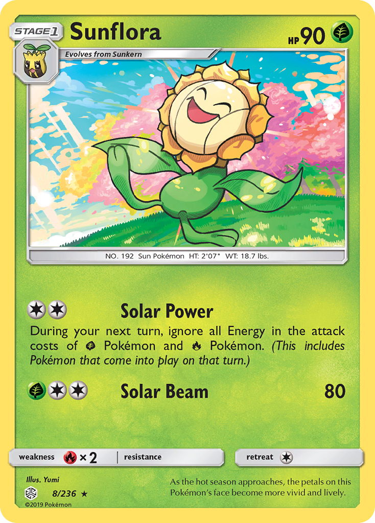 Sunflora (8/236) [Sun & Moon: Cosmic Eclipse] | Enigma On Main