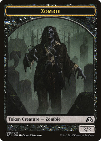 Zombie Token [Shadows over Innistrad Tokens] | Enigma On Main