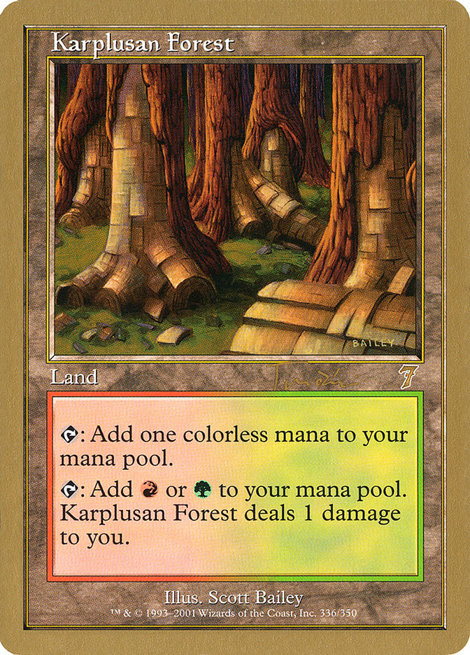 Karplusan Forest (Jan Tomcani) [World Championship Decks 2001] | Enigma On Main